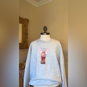Abercrombie & Fitch Light Gray Diet Coke Graphic Crewneck Sweatshirt